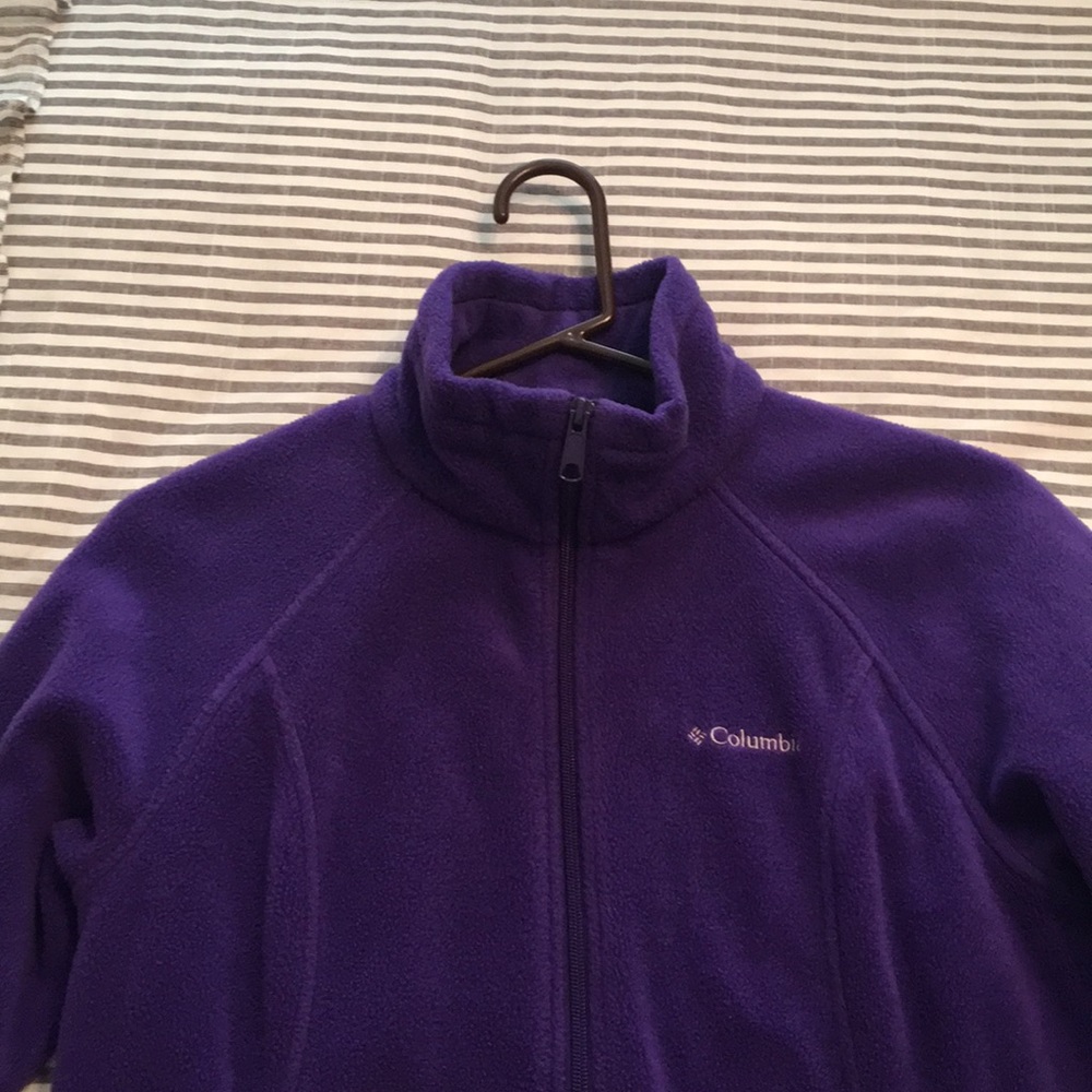 Purple fleece Columbia Jacket